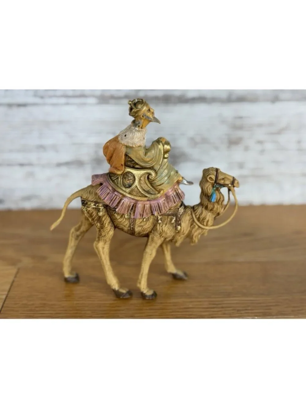 Vintage 1983 Fontanini Three Wisemen Riding Camels 6.5
